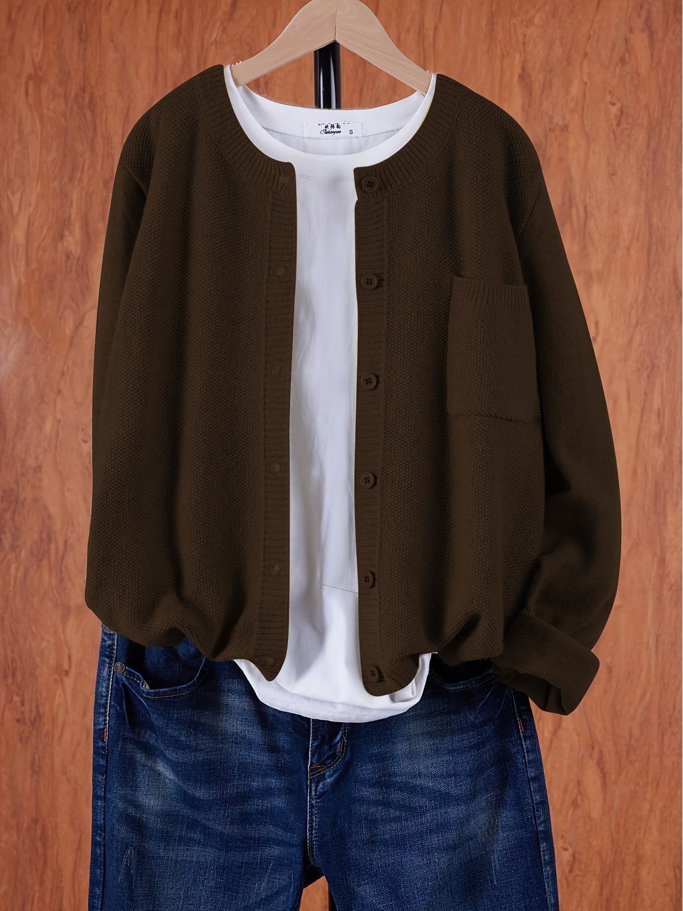 Women’s Button Front Cardigan - Long Sleeve Casual Knit Sweater