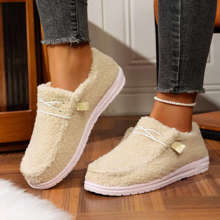 Women’s Cozy Slip-On Slippers - Warm Indoor Outdoor Comfort Shoes