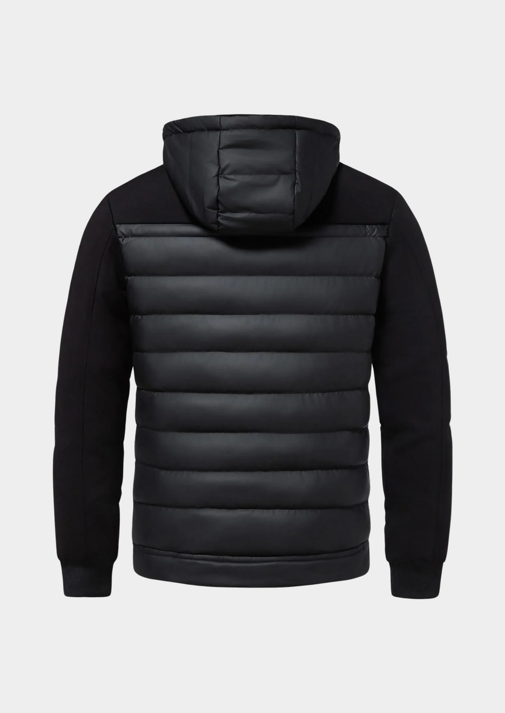 Men’s Puffer Zip Jacket - Quilted Hooded Outerwear