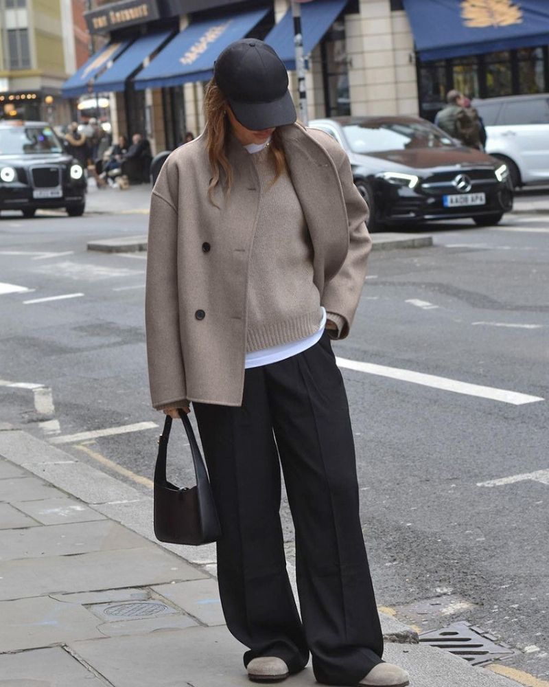 Women’s Double-Breasted Short Jacket - Minimlist Tailored