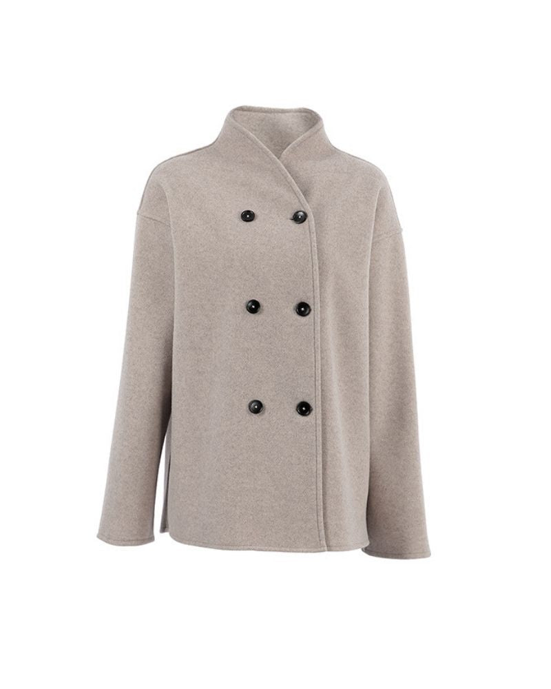 Women’s Double-Breasted Short Jacket - Minimlist Tailored