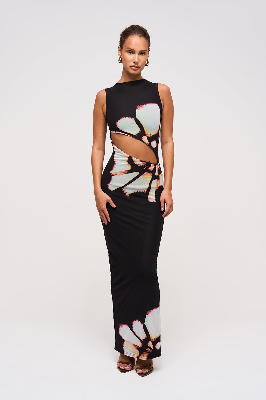 Aurora Bloom – Cutout Maxi Dress