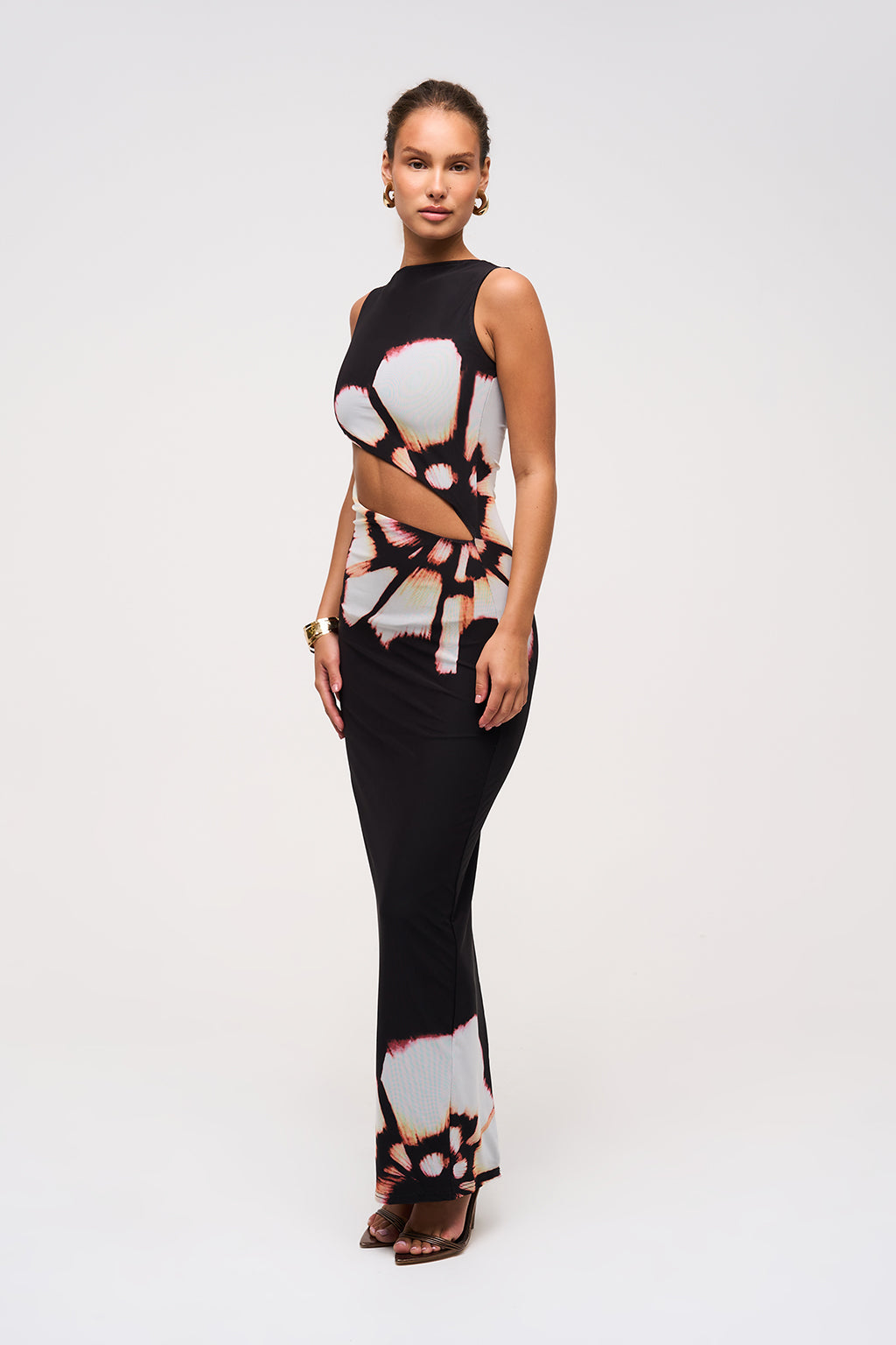 Aurora Bloom – Cutout Maxi Dress