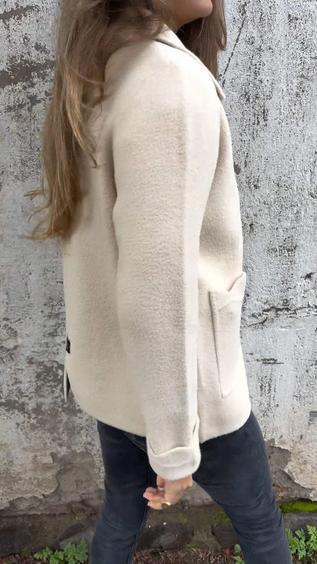Women’s Zip-Up Short Jacket - Modern Minimalist Outerwear