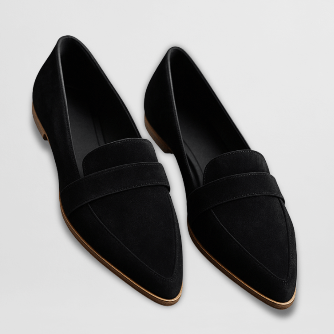 Women's Spring Pointed-Toe Suede Loafers