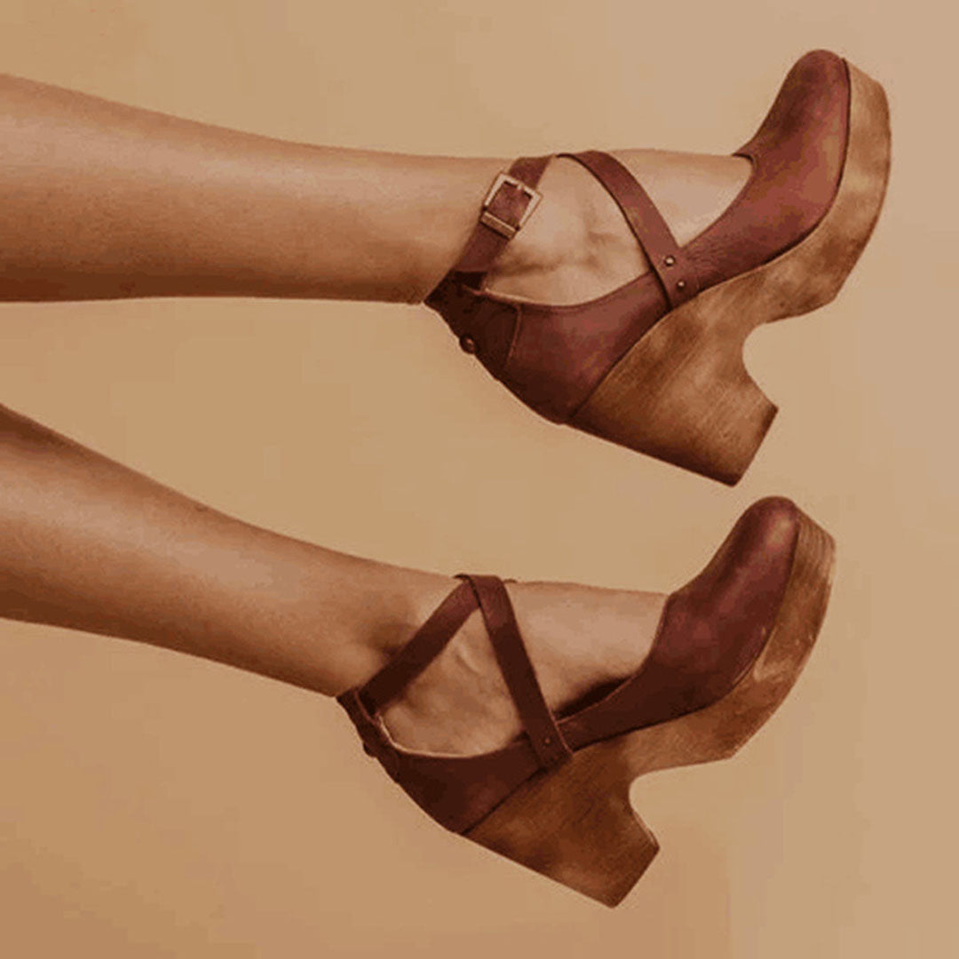 Women's Elegant Closed-Toe Wedge Heels