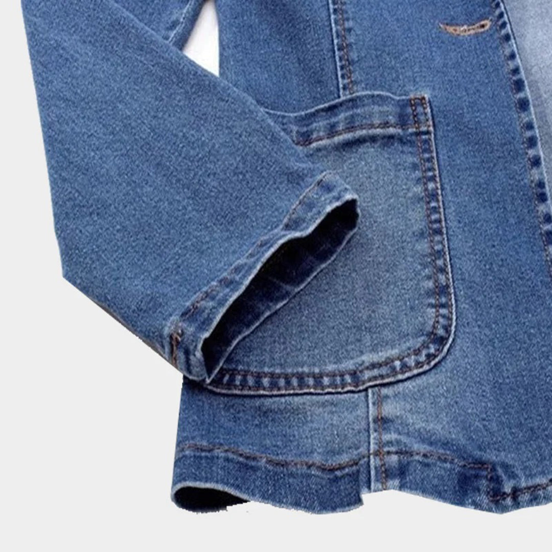 Women's Tailored Denim Blazer