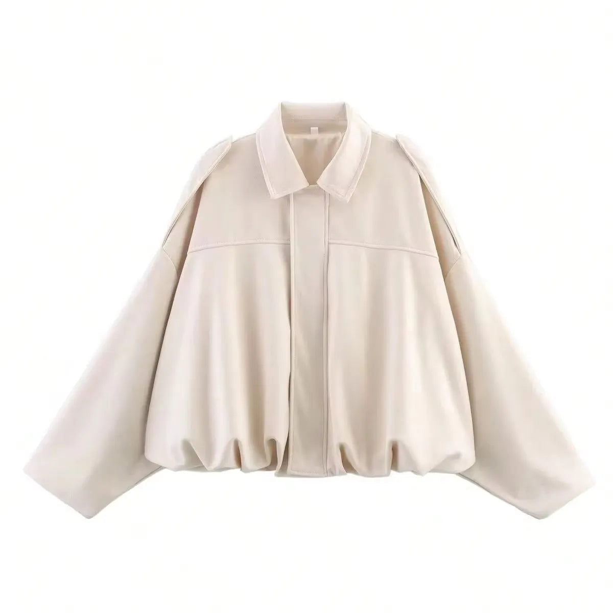 Women’s Calla Oversized Bomber Jacket - Cropped Outerwear