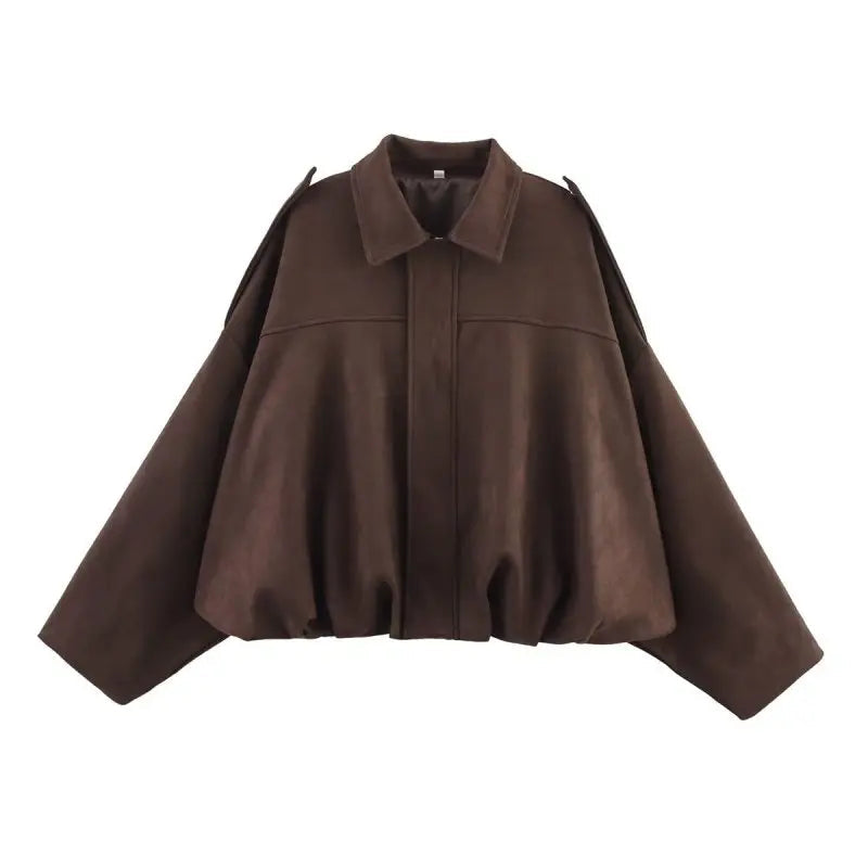 Women’s Calla Oversized Bomber Jacket - Cropped Outerwear