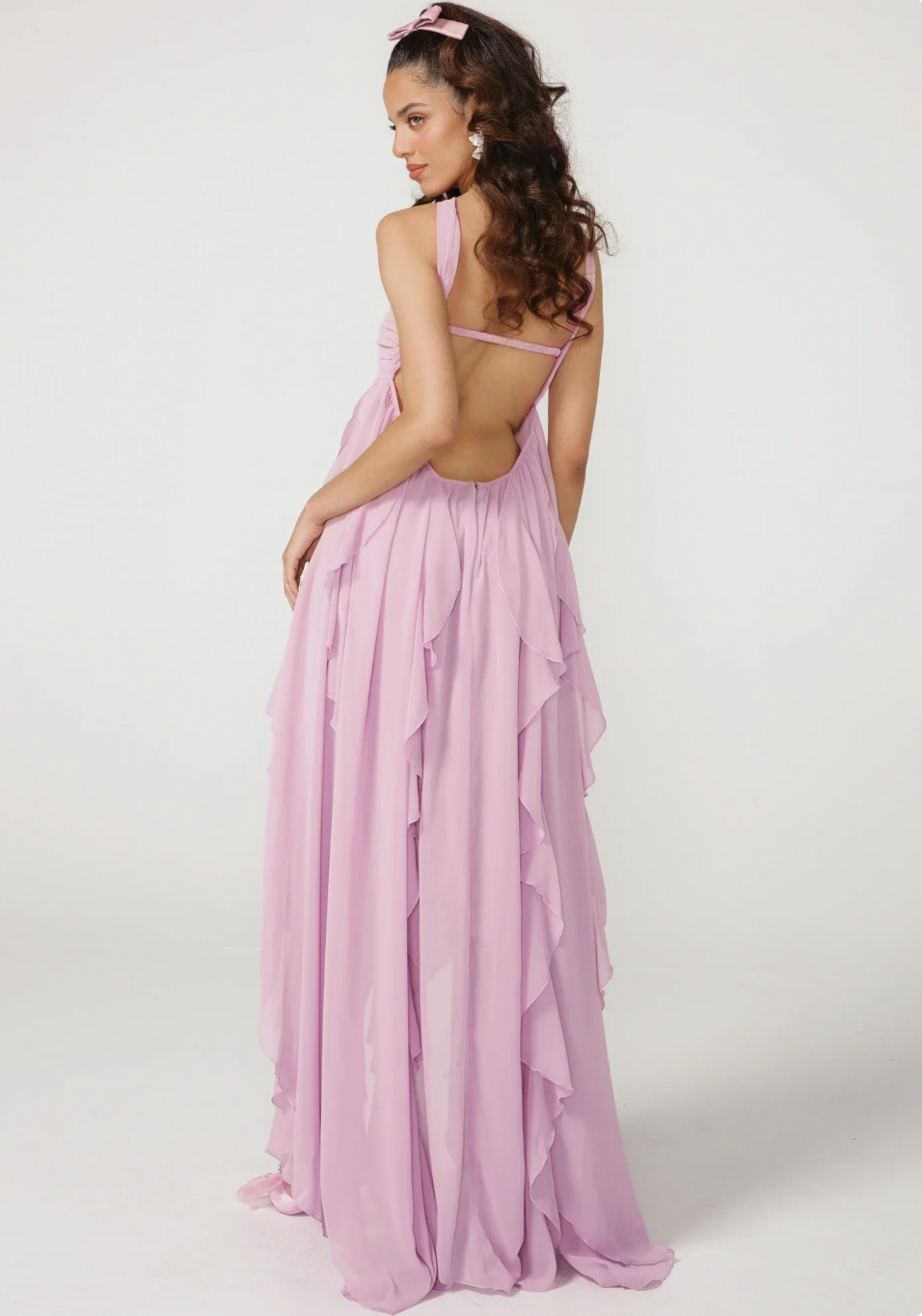 Emery - Embellished Backless Maxi Dress