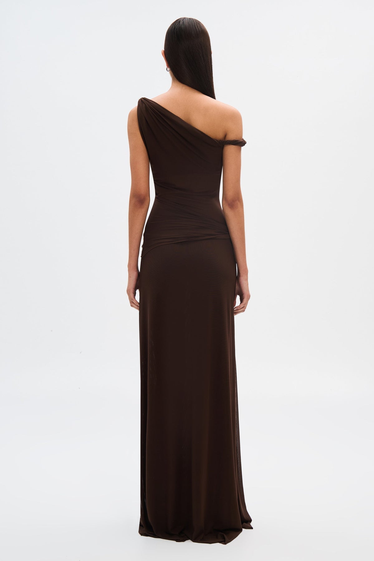 Lizzie - One-Shoulder Ruched Maxi Dress