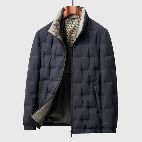 Men’s Quilted Puffer Jacket - Lightweight Insulated Outerwear