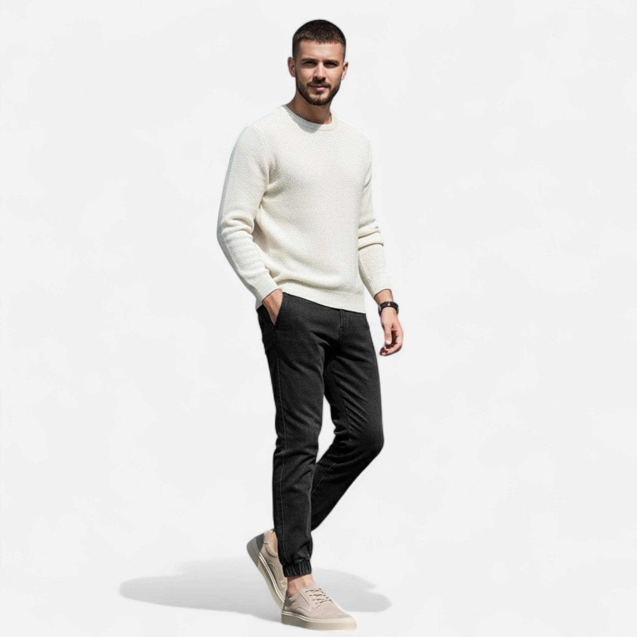 Men’s Suede Texture Casual Sneakers - Lace-Up Low Top Flat Sole Shoes