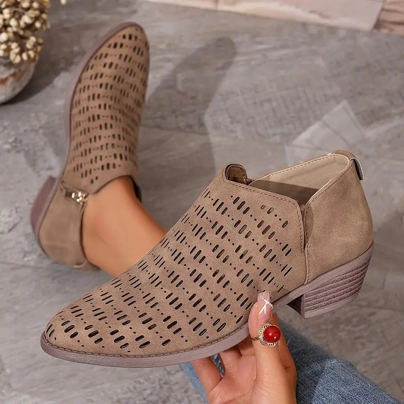 Women's Spring Casual Cutout Ankle Boots