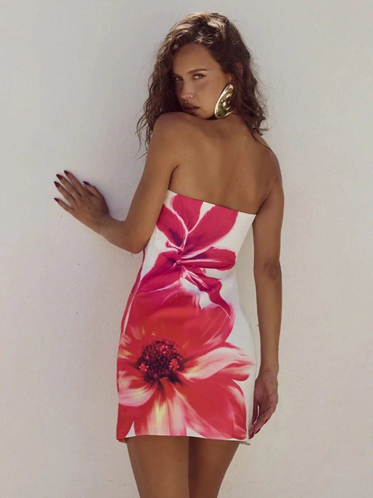 Isla Bloom Strapless Mini Dress