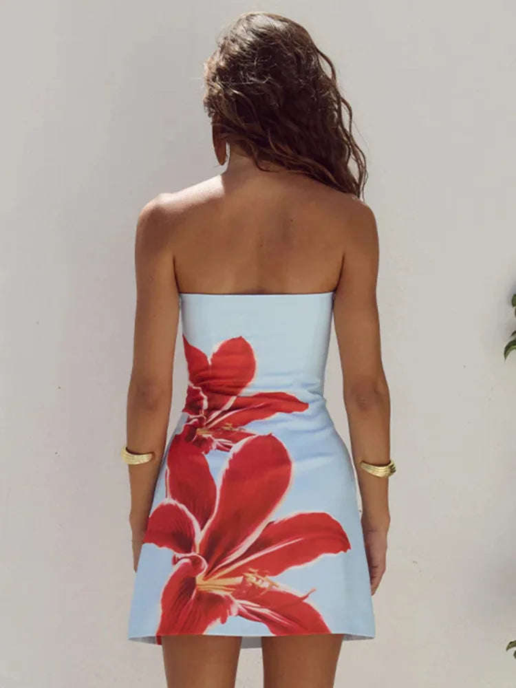 Isla Bloom Strapless Mini Dress