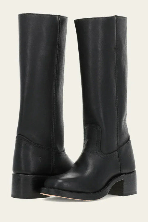 Women’s Knee-High Boots - Classic Block Heel Tall Riding Style