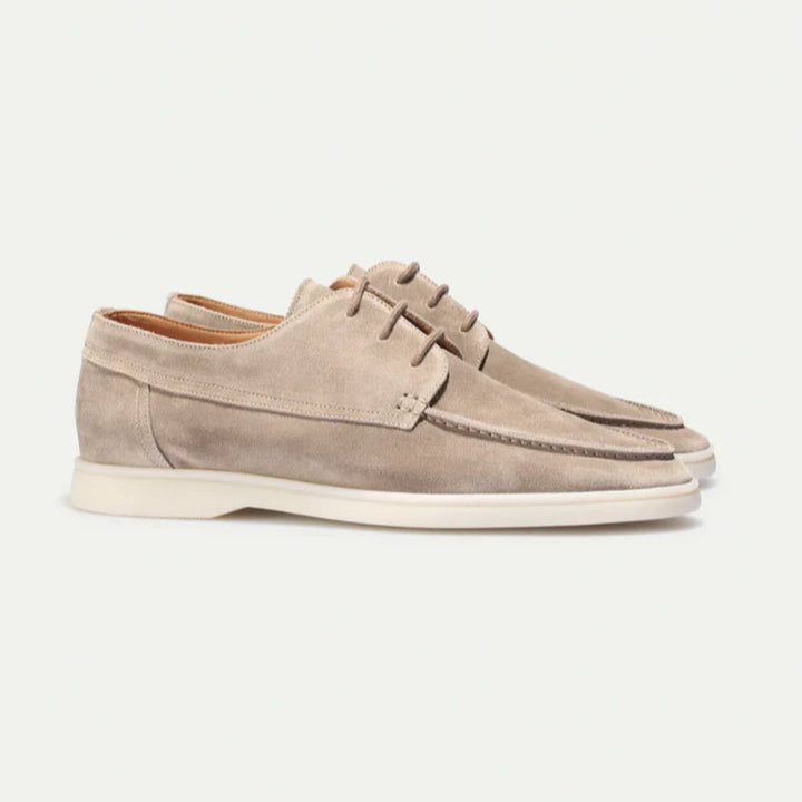 Men’s Casual Moc Toe Lace-Up Shoes - Smart Everyday Style