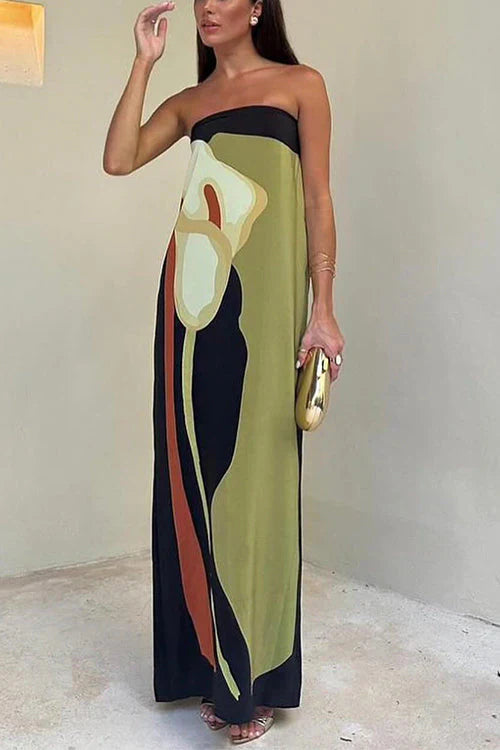 Wendy - Strapless Summer Maxi Dress
