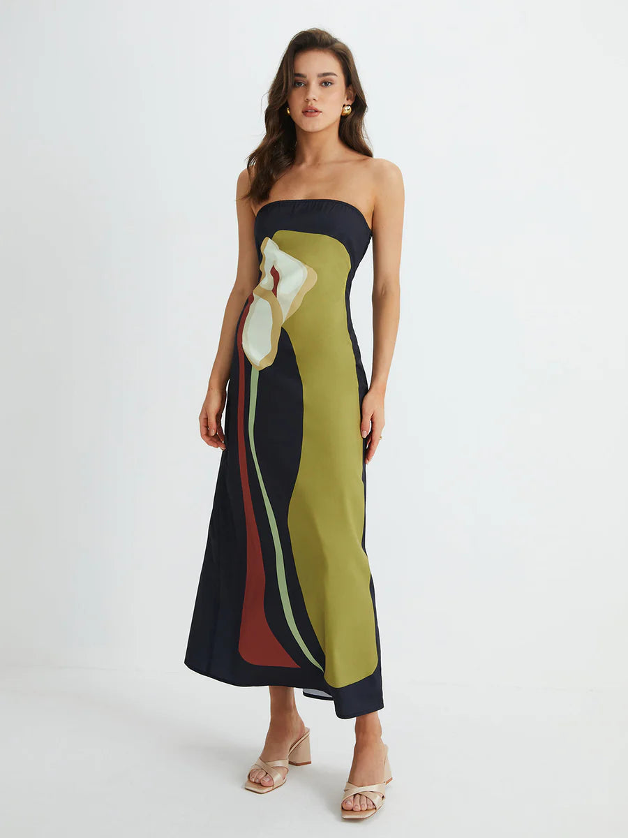 Wendy - Strapless Summer Maxi Dress