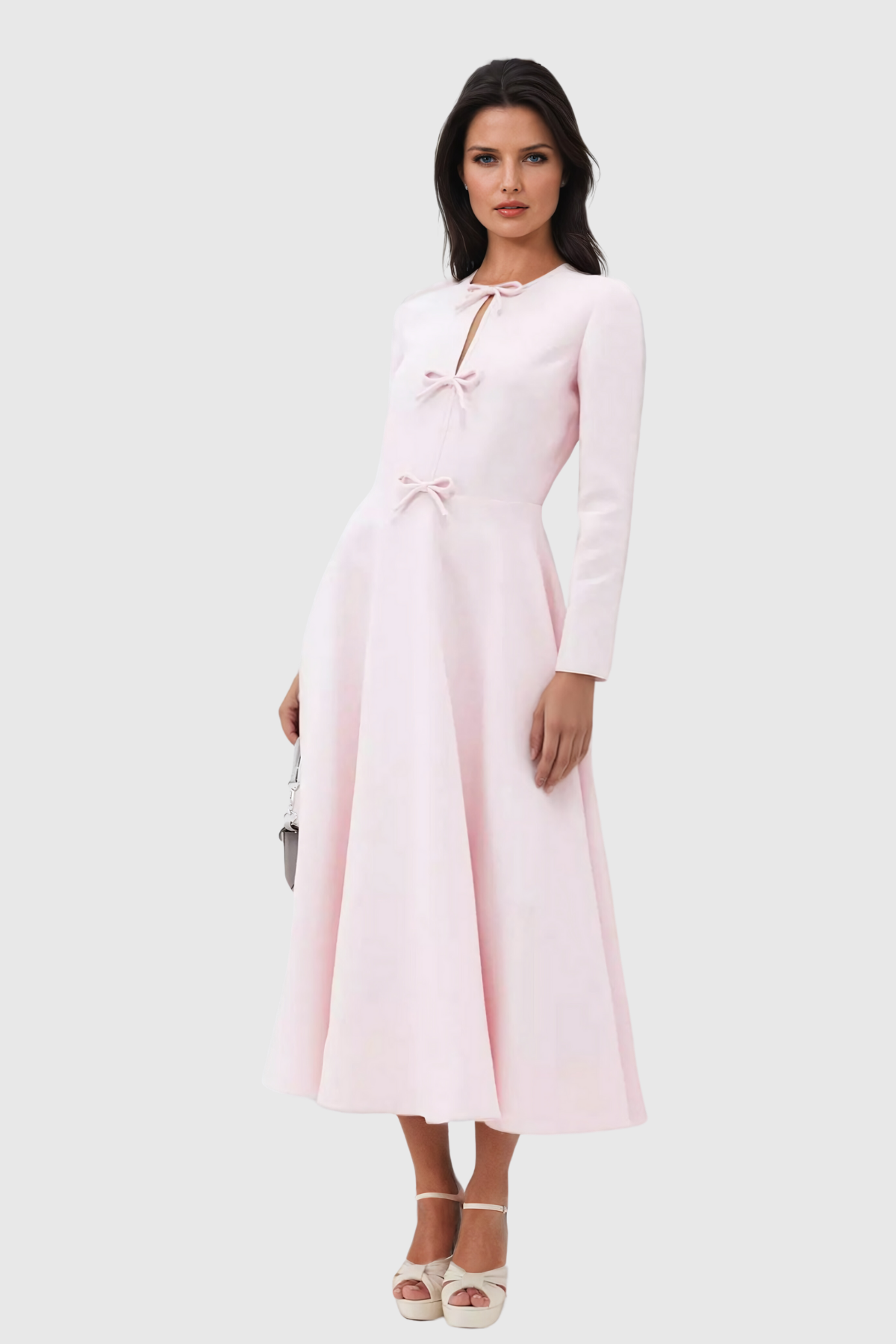 Blush Belle Bow Maxi Dress