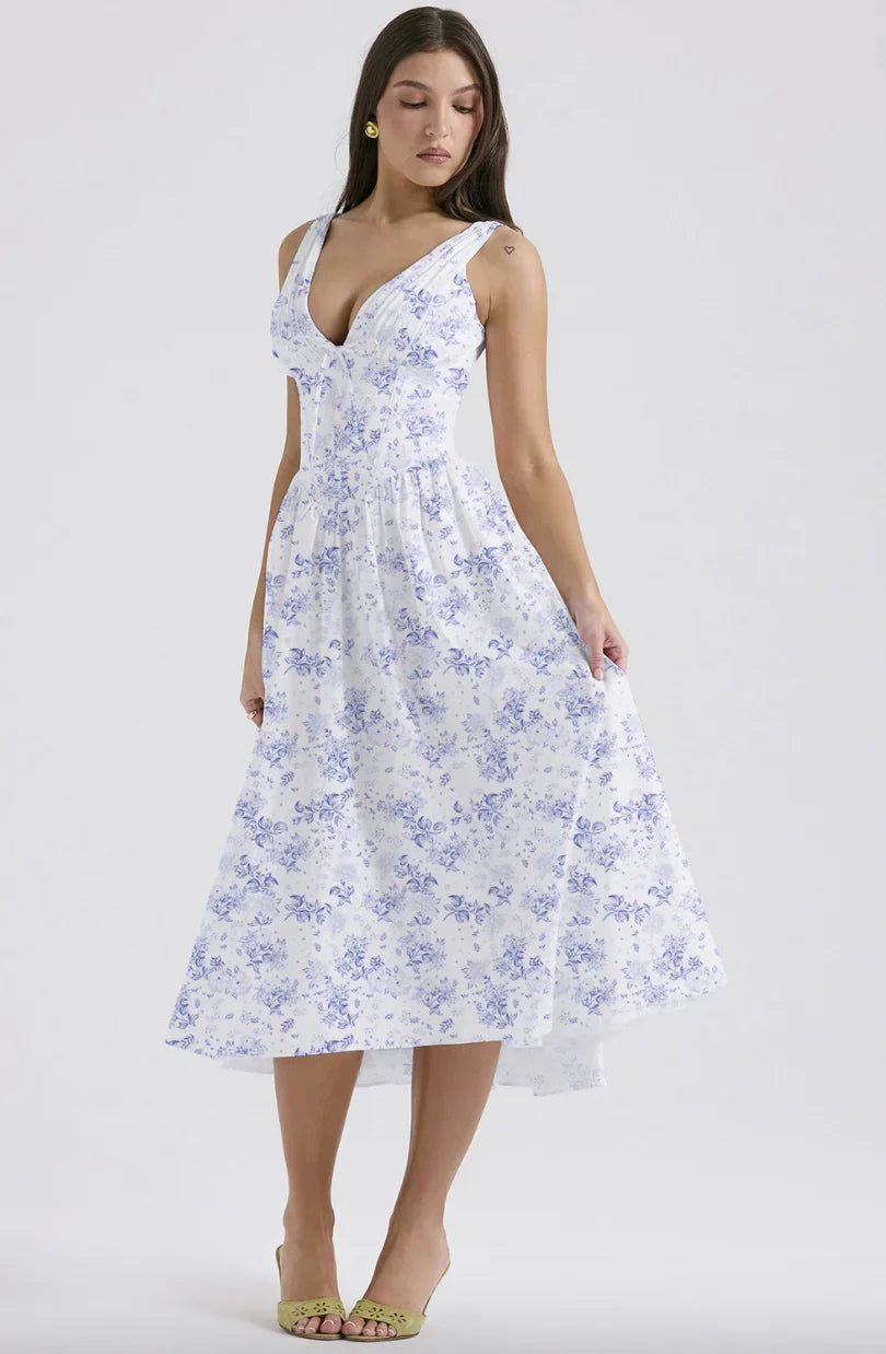 Lyra Garden Bloom Midi Dress