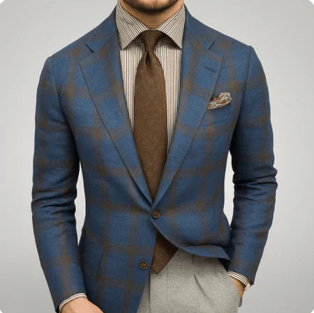 Men’s Regent Tailored Blazer – Modern Formal Suit Jacket