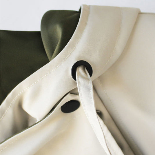 Women’s Lightweight Hooded Windbreaker - Oversized Drawstring Jacket