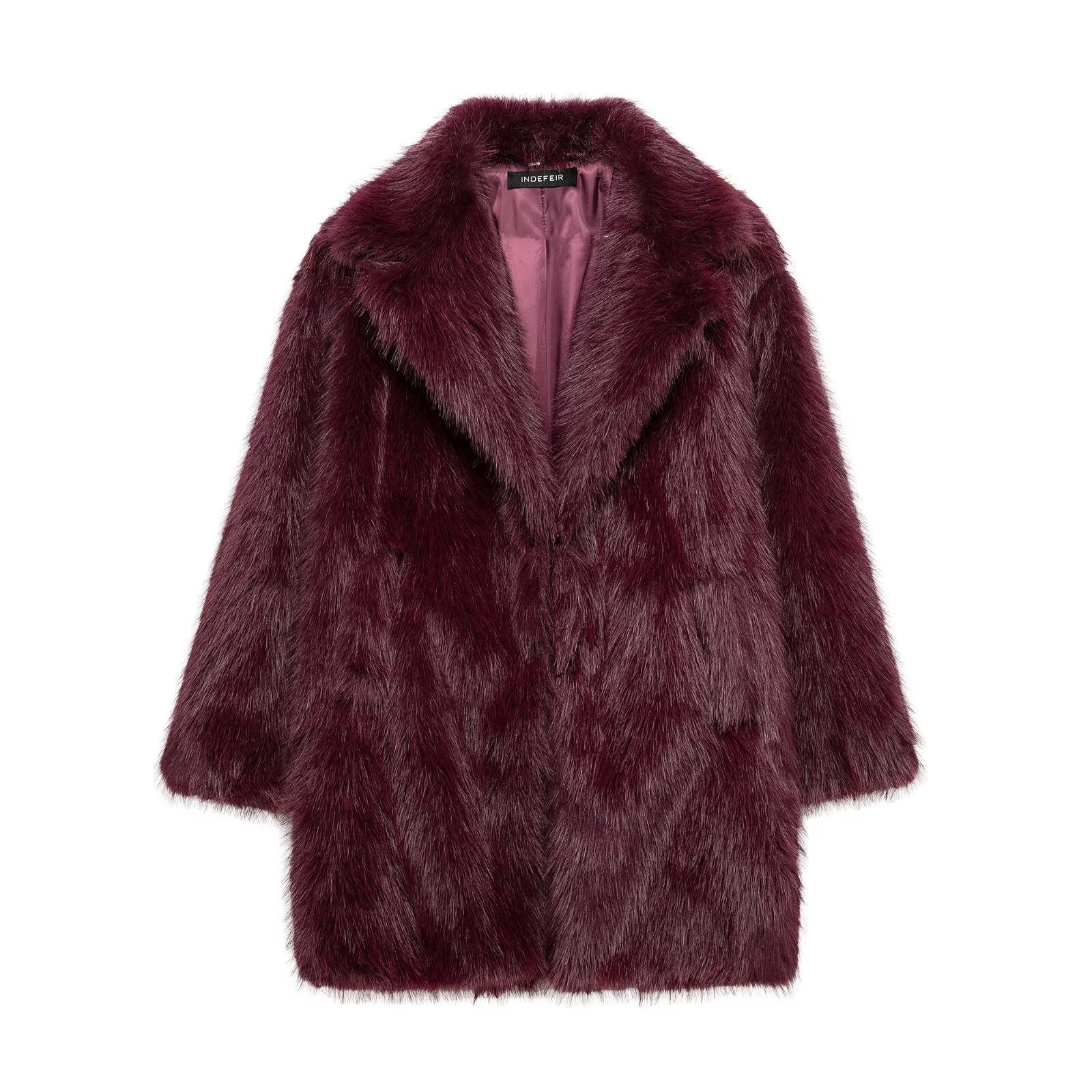 Women’s Longline Faux-Fur Coat