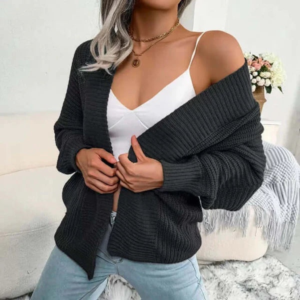 Rosalind - Relaxed Open-Front Knit Cardigan