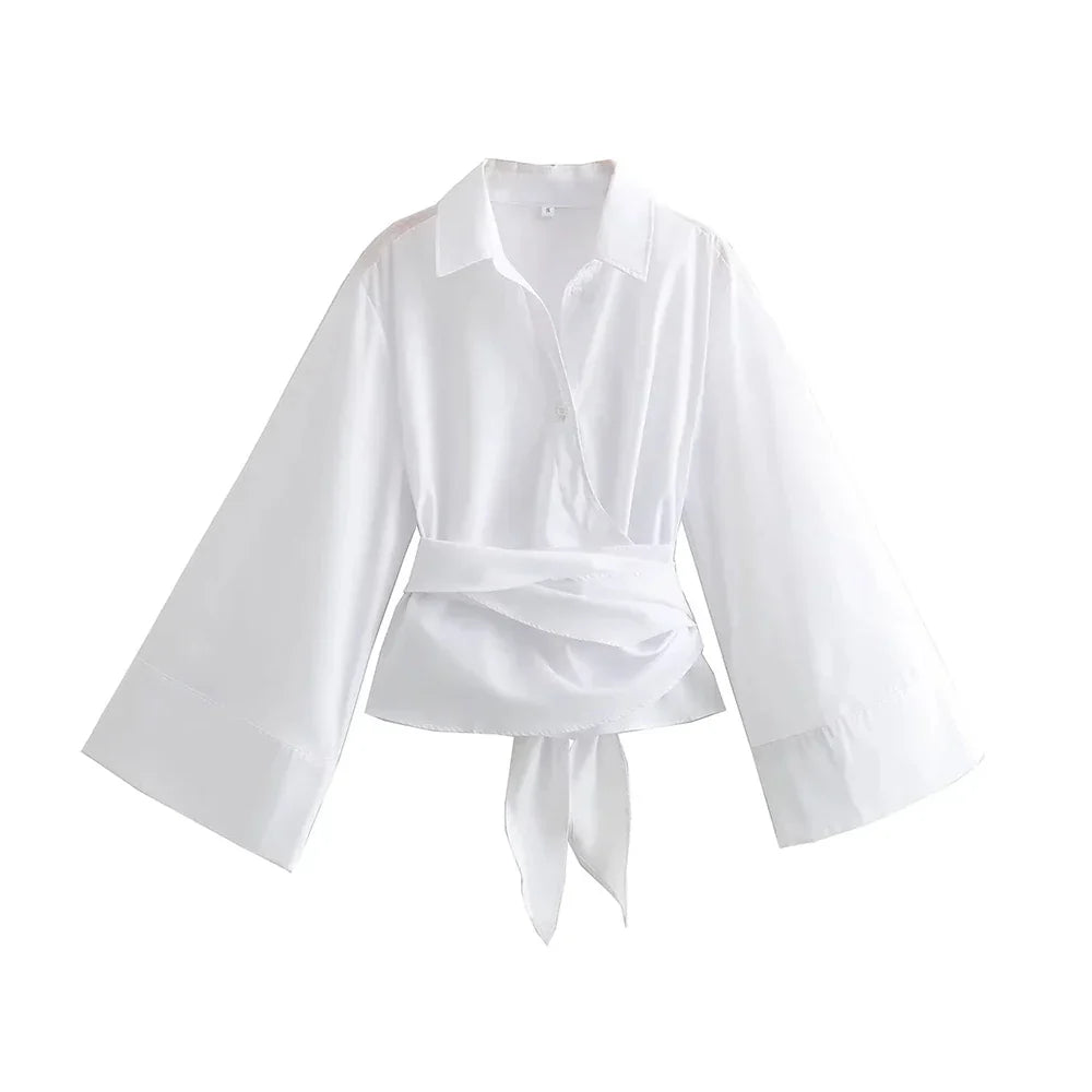 Kasey - Long-Sleeved Kimono Blouse