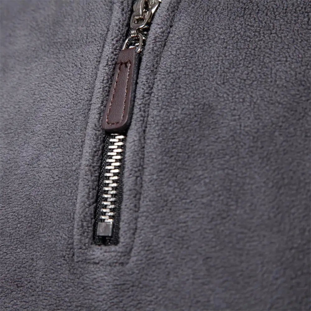 Men’s Fleece Half-Zip Pullover – Soft Warm Casual Sweater