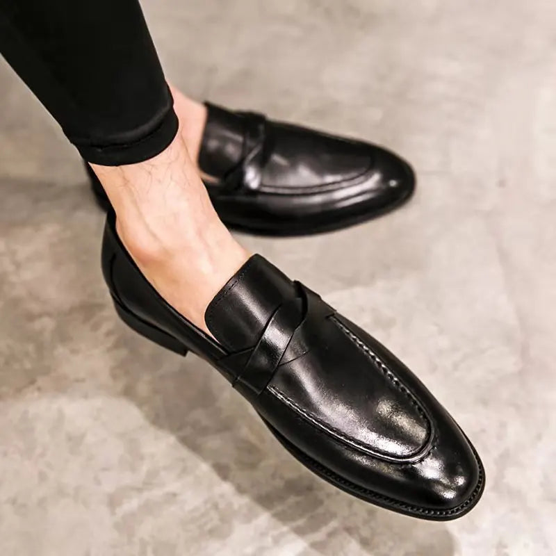 Men’s Classic Loafers - Sleek Slip-On Dress Shoes