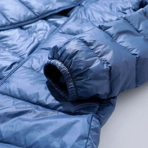Women’s Lightweight Puffer Coat - Longline Quilted Jacket with Detachable Hood