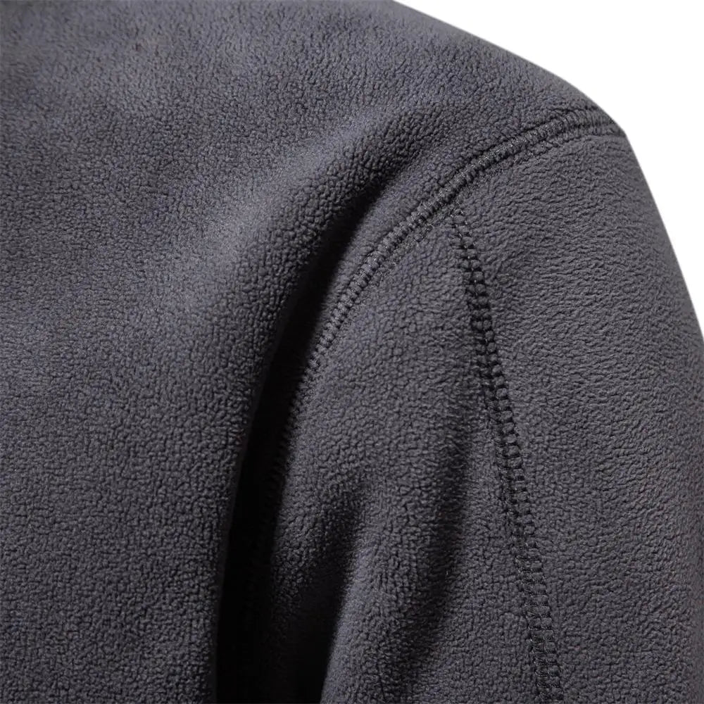 Men’s Fleece Half-Zip Pullover – Soft Warm Casual Sweater