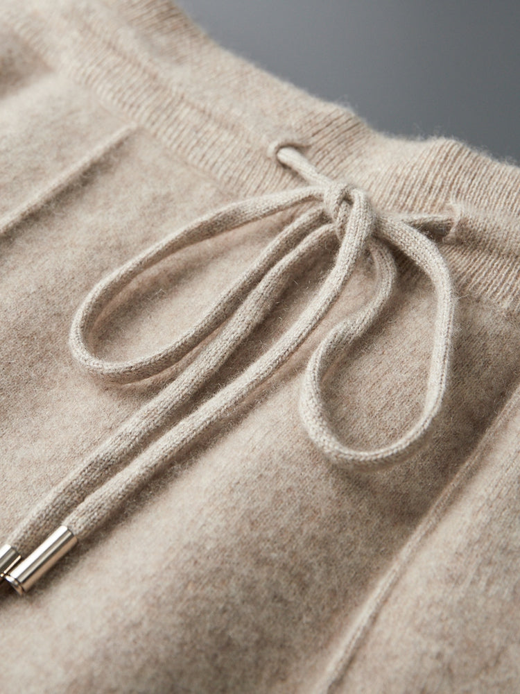 Men’s Knitted Lounge Set - Zip-Up Cardigan and Drawstring Trouser Set