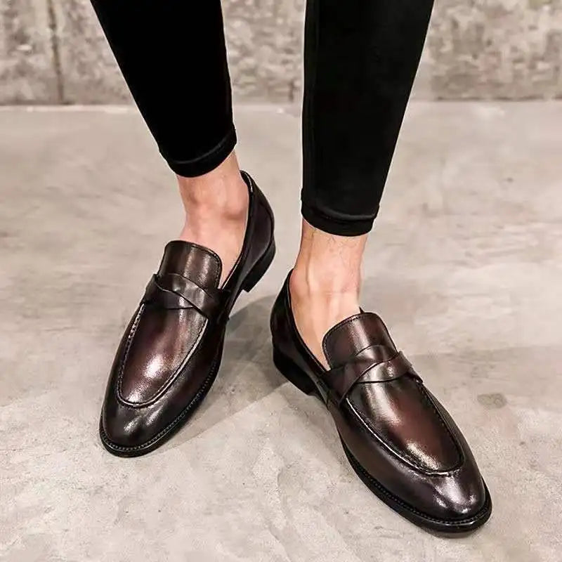 Men’s Classic Loafers - Sleek Slip-On Dress Shoes