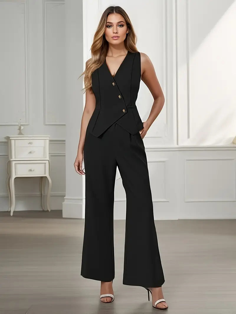 Verona Tailored Wide-Leg Set