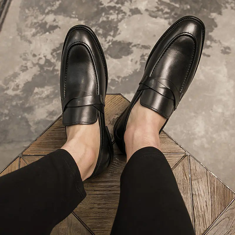 Men’s Classic Loafers - Sleek Slip-On Dress Shoes