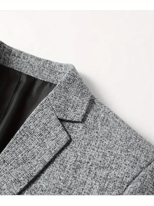 Men’s Slim Fit Classic Blazer - Modern Tailored Casual Jacket