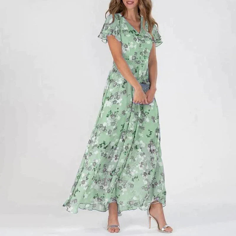 Sandra - Elegant Floral Dress