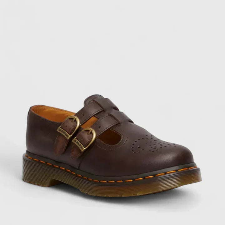 Women's Double Buckle Mary Jane Shoes