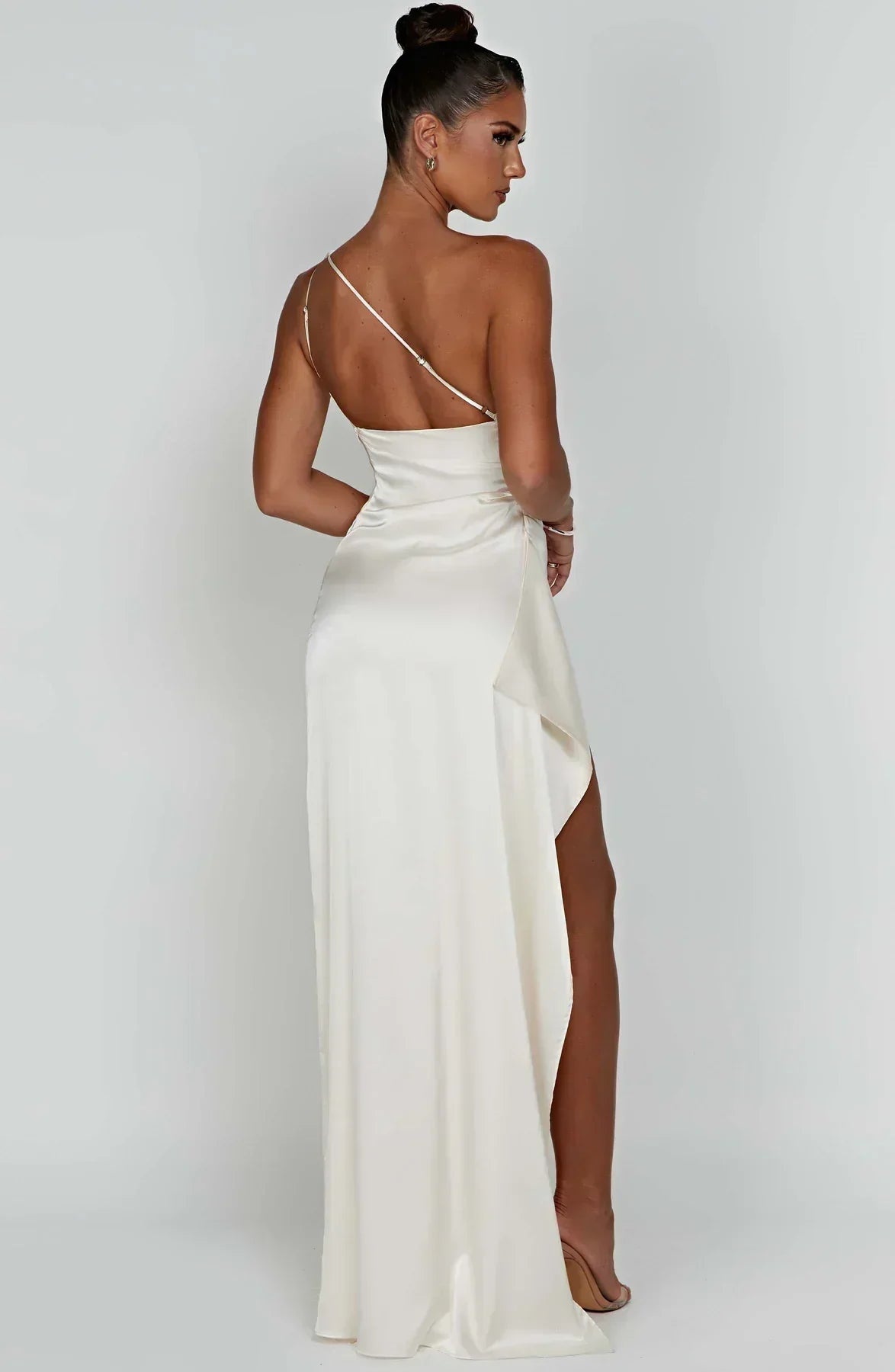Women's Asymmetric Evening Maxi Dress