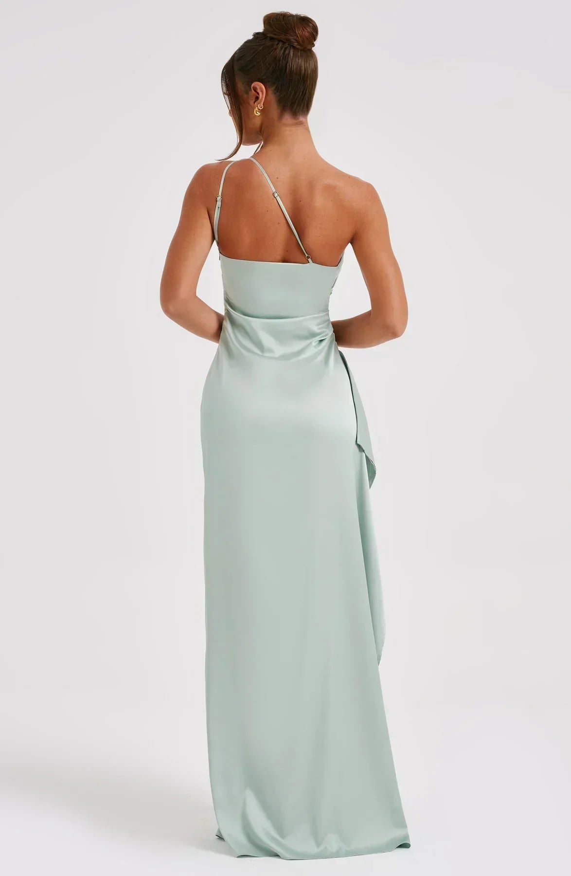 Women's Asymmetric Evening Maxi Dress
