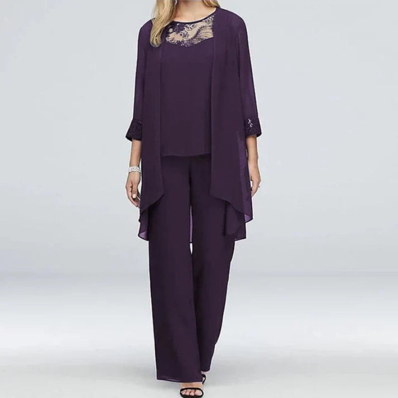 Women's Tailored Three-Piece Spring Suit With Blazer, Vest and Trousers