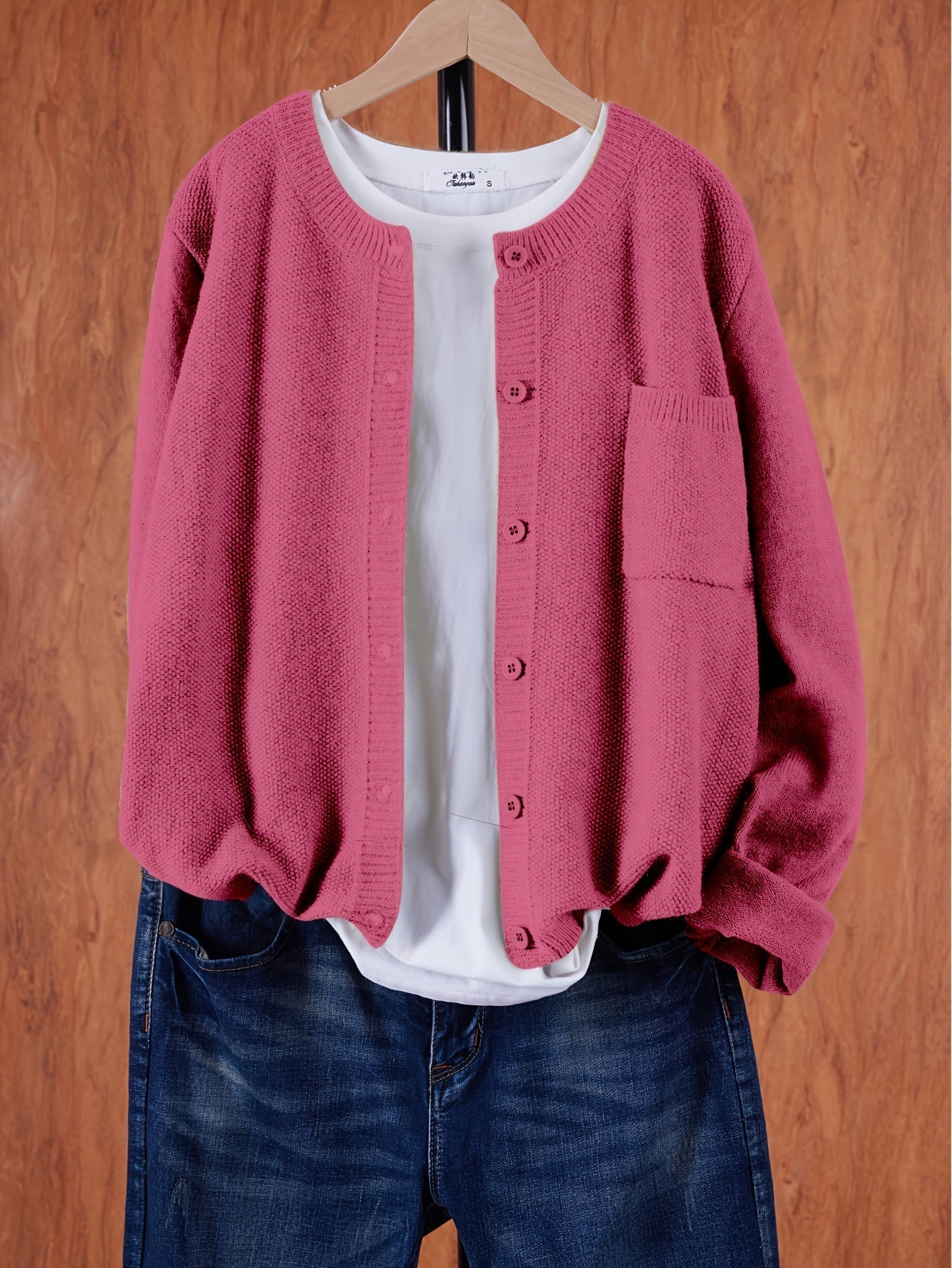 Women’s Button Front Cardigan - Long Sleeve Casual Knit Sweater
