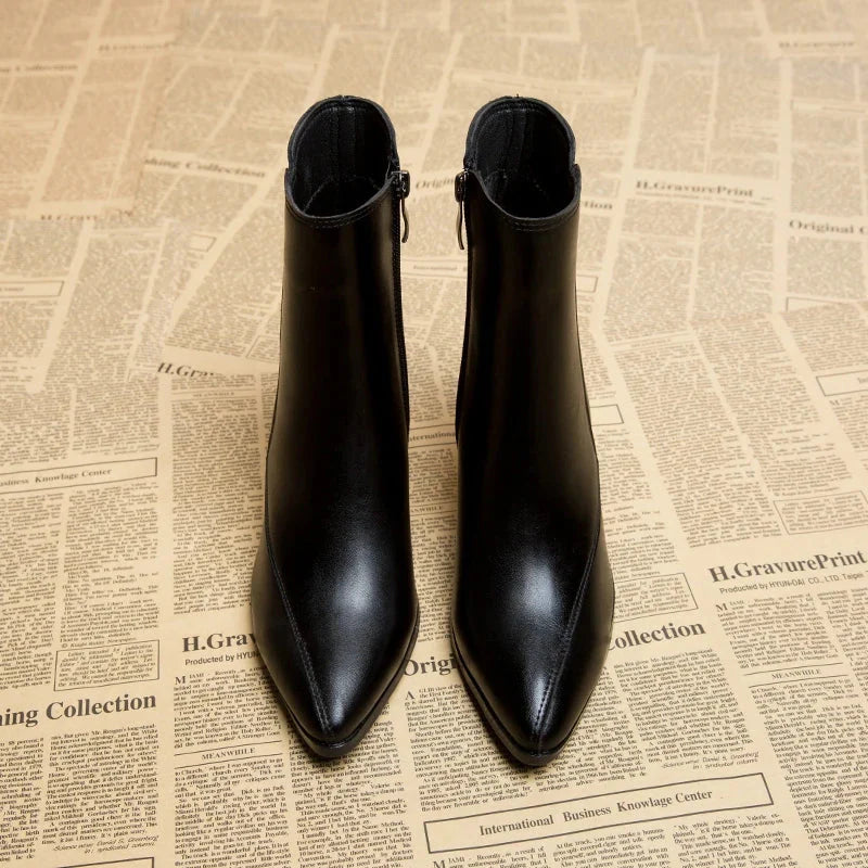 Women’s Sculpted Block‑Heel Ankle Boots