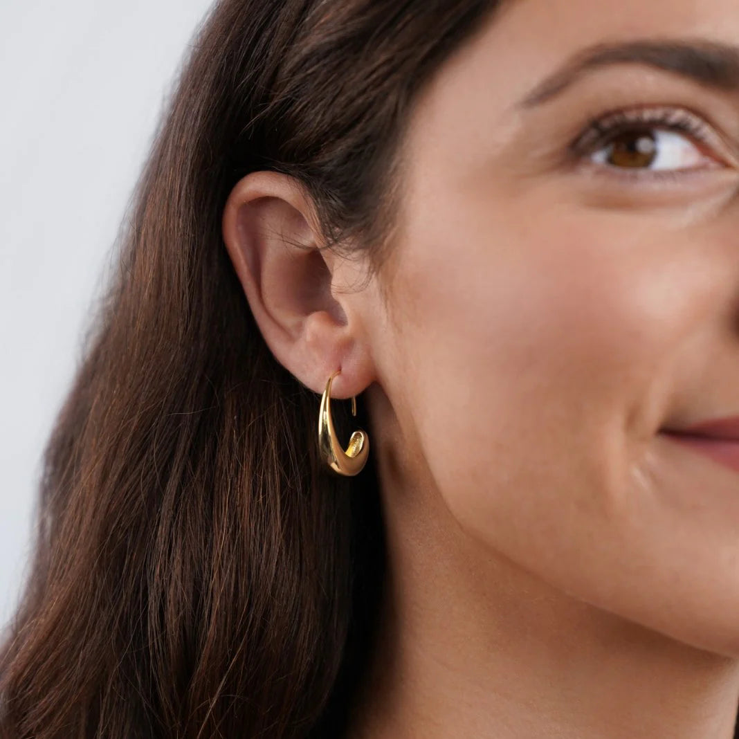 Layla - Drop Hoop Earrings