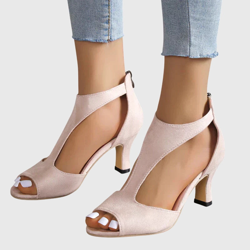 Women's Spring Cutout Open-Toe Heels