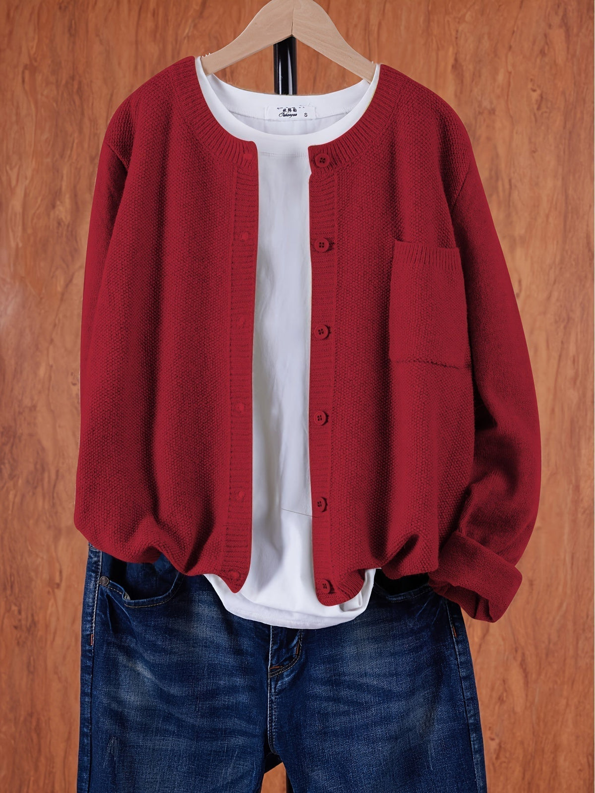 Women’s Button Front Cardigan - Long Sleeve Casual Knit Sweater